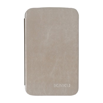 Husa flip Kaku pentru tableta Samsung Galaxy Tab 3 7.0 T210/P3200, auriu Husa flip Kaku pentru tableta Samsung Galaxy Tab 3 7.0 T210/P3200, auriu