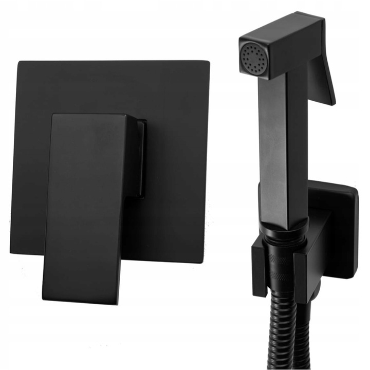 Bidé csaptelep, Granitan, Sárgaréz, Fekete