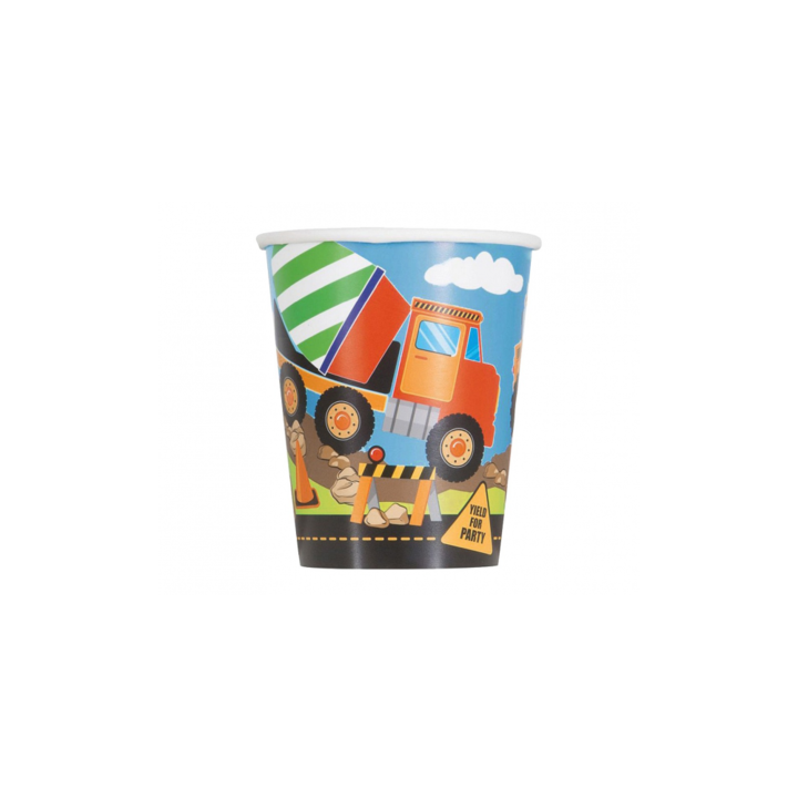 Комплект от 8 парти чаши, изработени от картон, модел cifa, 266 мл