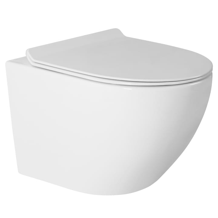 WC csésze gránitán fedővel, lágyan záródó, könnyen tisztítható, fém zsanérokkal, 480 x 370 mm, fehér