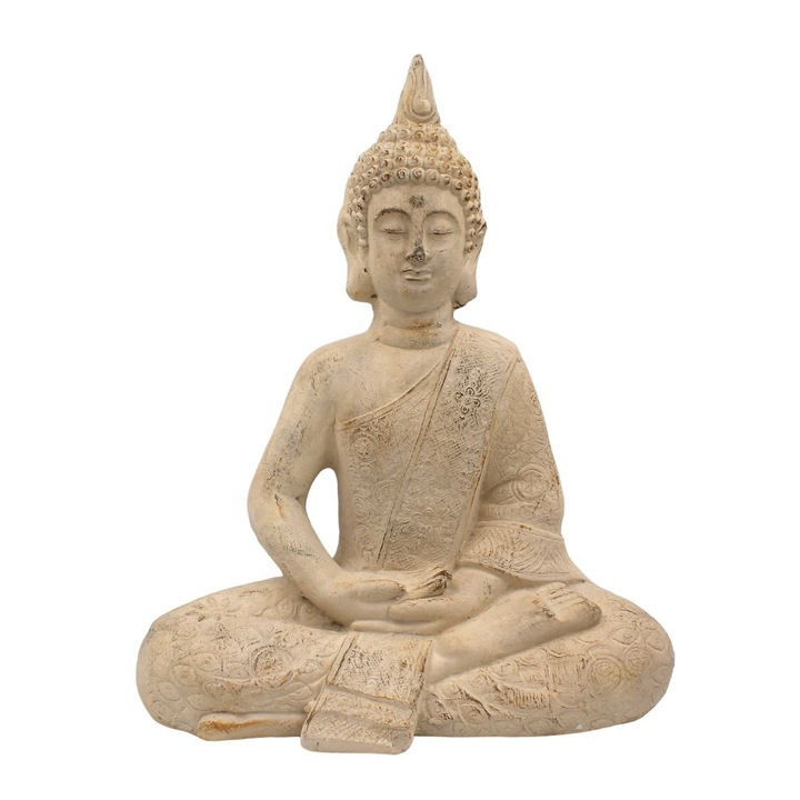 Buddha ház és kert szobor 29x17x37cm