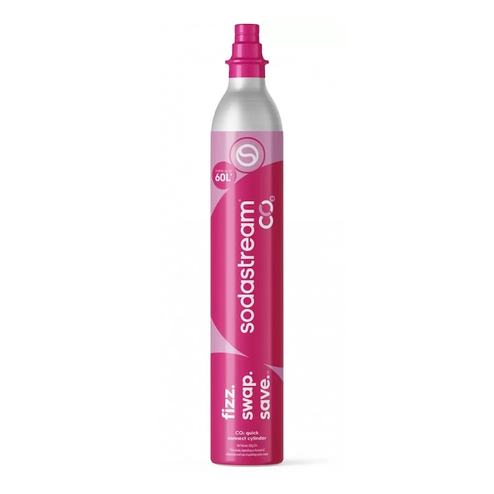Reincarcare butelie cu gaz CO2, 425 g, QUICK CONNECT SodaStream, Aluminiu, Multicolor
