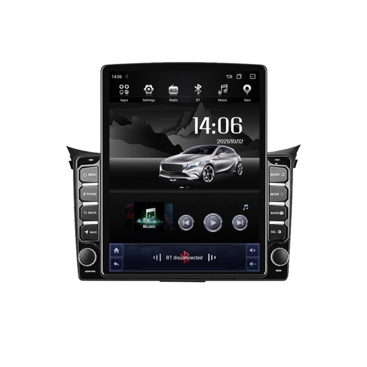 Navigatie Hyundai I30 2011-2016 ecran tip TESLA 9.7" cu Android Radio Bluetooth Internet GPS WIFI 4+32GB DSP 4G Octa C