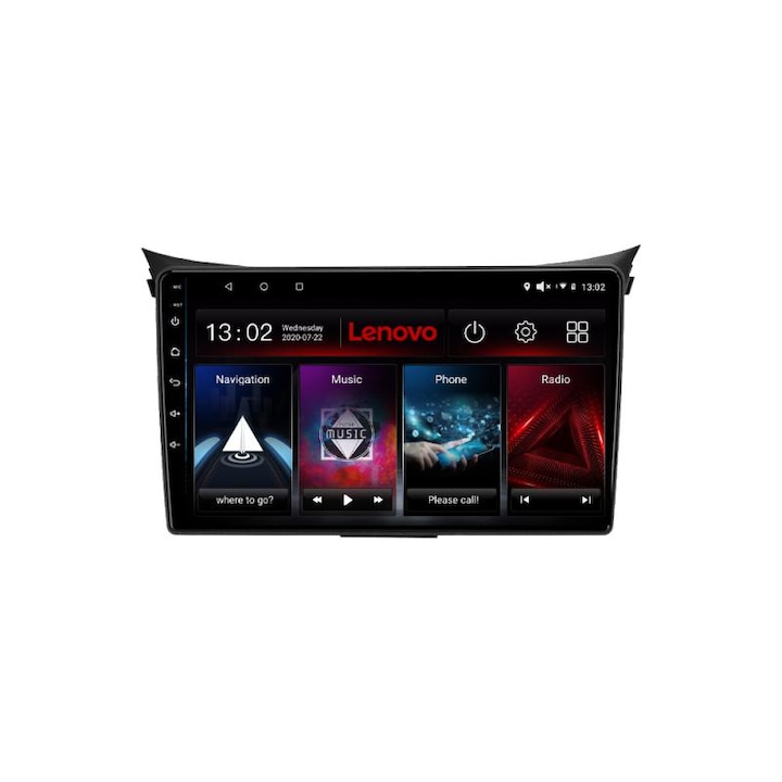 Dedikált navigáció Hyundai I30 2011-2016 Lenovo Octa Core Android rádióval Bluetooth Internet GPS WIFI DSP 2+32 GB 4G KIT-i30-2011+EDT-E509-LITE
