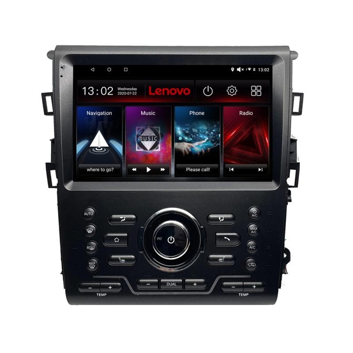 Dedikált navigáció Mondeo MK5 SYNC2 és SYNC 3 2015-2022 Lenovo Octa Core Android rádióval Bluetooth Internet GPS WIFI DSP 2+32 GB 4G KIT-377-sync+EDT-E509-LITE