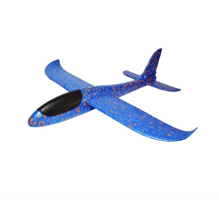 Flippy vitorlázó repülőgép játék, polisztirol, világító, nagy repülési távolság, 47cm, piros