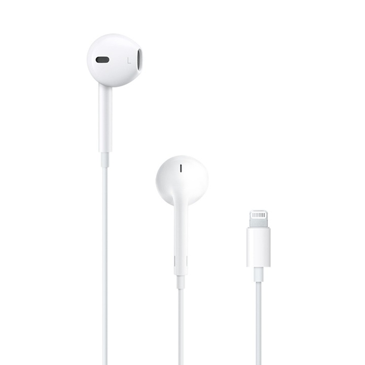 Apple gyári EarPods eredeti fülhallgató Lightning csatlakozóval, mikrofonnal MMTN2ZM/A