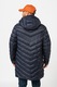 ARMANI EXCHANGE, Geaca cu umplutura de puf, model lung si aspect matlasat, Bleumarin