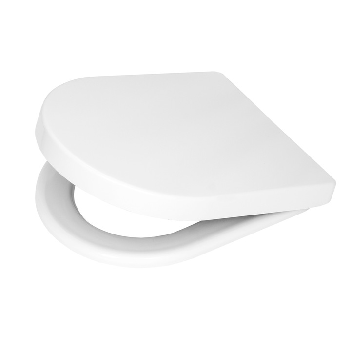 Capac de toaleta Granitan, D4, Inchidere silentioasa, Easy Clean, Alb