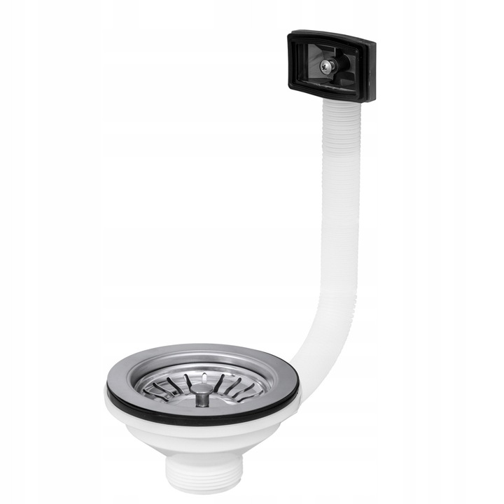 Sita Cromata Pentru Chiuveta Cu Preaplin Patrat 1S115CHzPp, Inox, Montare Universala, Accesoriu Pentru Chiuveta Bucatarie, Calitate Superioara, Materiale Durabile