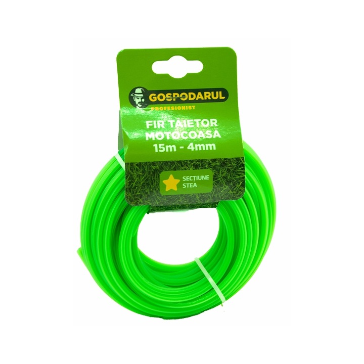 Fir taietor pentru motocoasa, 15m, 4mm, sectiune stea, ATT-080043.20