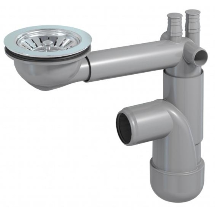 Sifon pentru lavoar, Prevex, Gri
