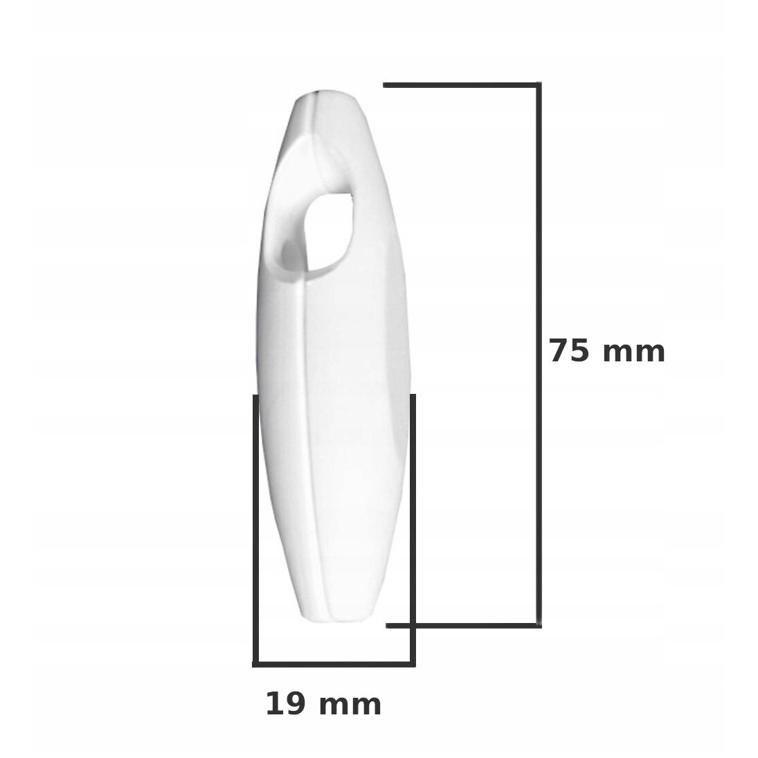Set 10 greutati snur jaluzele, 22g, PVC/Metal, Alb - eMAG.ro