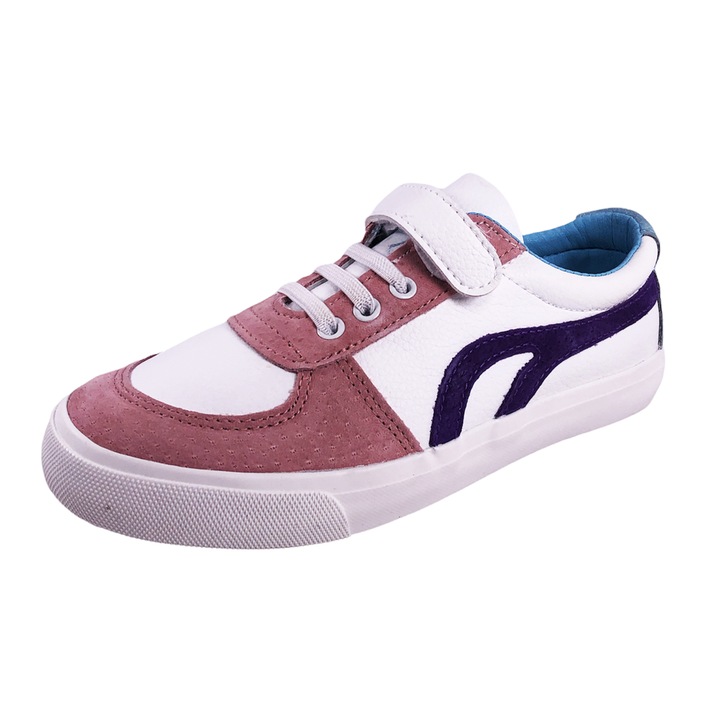 Adidasi copii Chippo Kids 03155, 25-30, piele ecologica, Alb/Roz