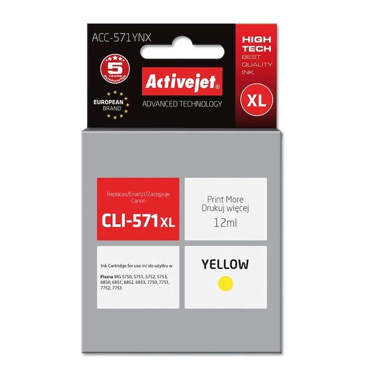 550XL Set Cartuse Ink Compatibile Canon PGI-550XL / CLI-551XL (2BK + C+ M + Y)