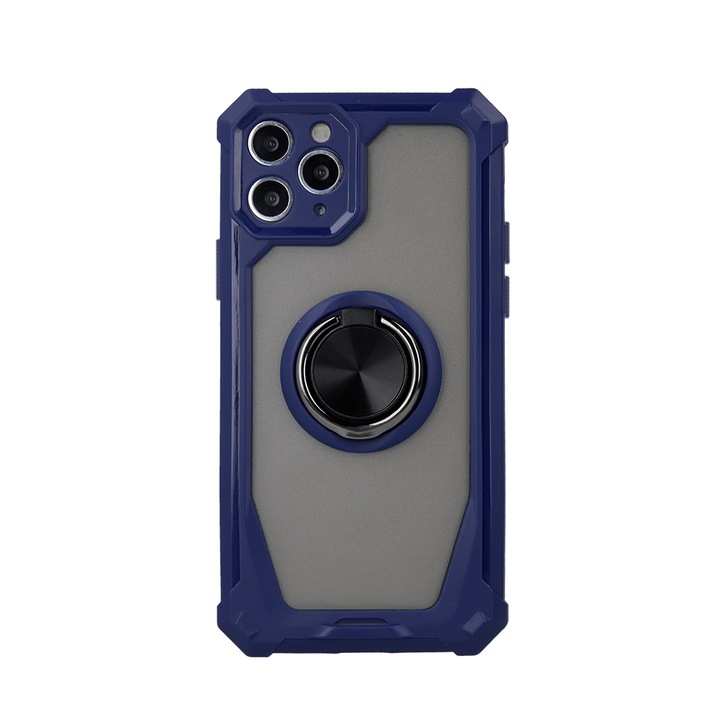 Mobile Mag Defender Hátlap tok, Motorola Moto G22 / E32 / E32s telefonhoz, Gyűrűs, Kék