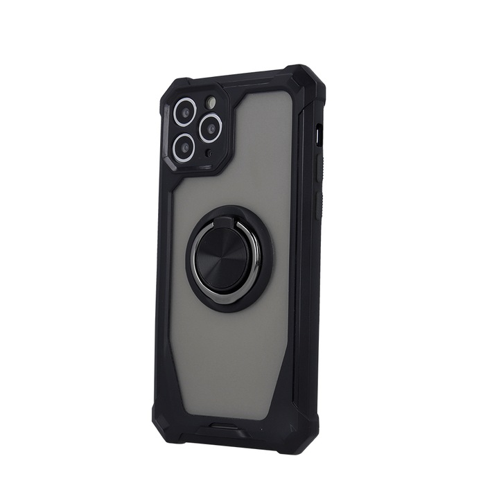 Калъф за Motorola Moto G22 / E32 / E32s, defender ring, черен