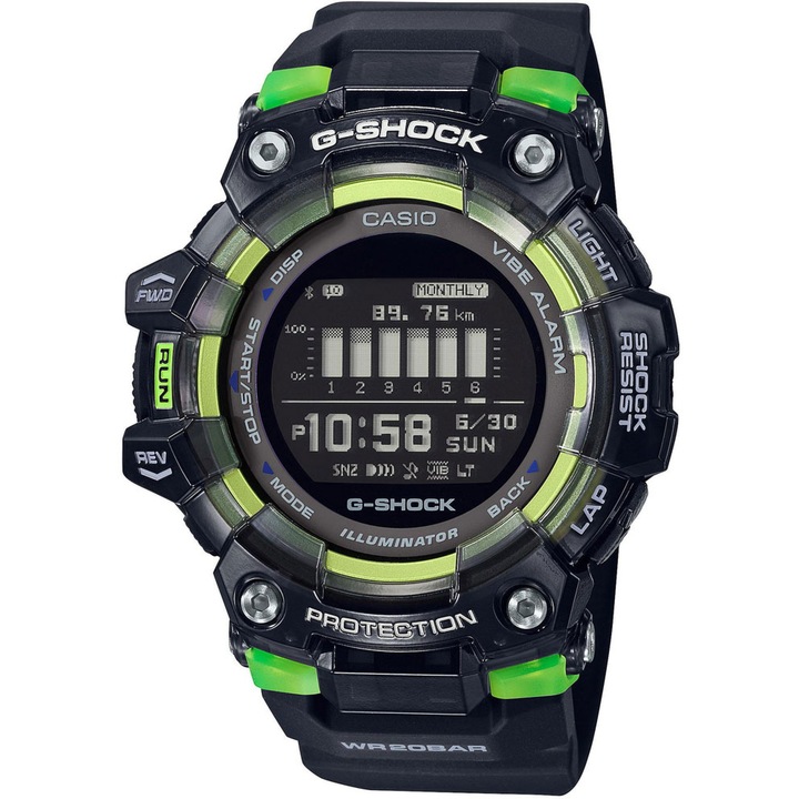 Мъжки часовник CASIO G-SHOCK, G-Squad Bluetooth, GBD-100SM-1ER