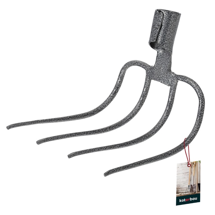 Capat furca cu 4 dinti, Kotarbau, Otel, Negru