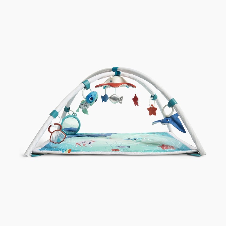 Активна гимнастика и музикална въртележка Gymini 2-in-1 Treasure the Ocean, Tiny Love