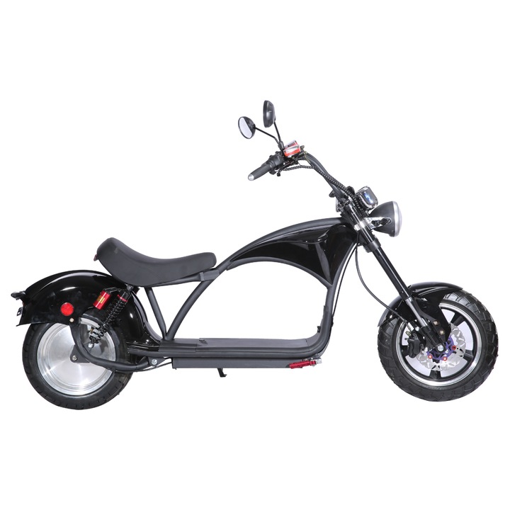 Scuter electric pentru adulti, SHANSU CP4- CHOPPER, motor 3000W, negru, acumulator 12AH