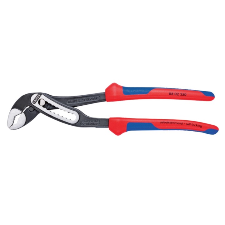 Клещи алигатор, дръжки с двукомпонентна втулка, 180 mm, диаметър 42 mm, S 36 mm, 9 позиции