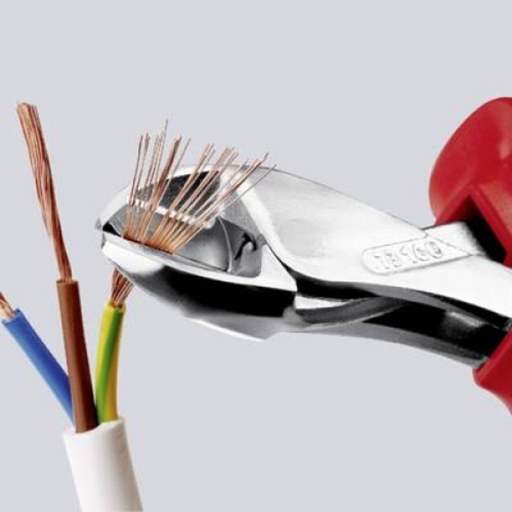 X-cut vágófogó króm felülettel és kétkomponensű hüvely fogantyúkkal, L 160 mm, O Cut 4,8 / 3,8 / 2,7 / 2,2 / 12 mm