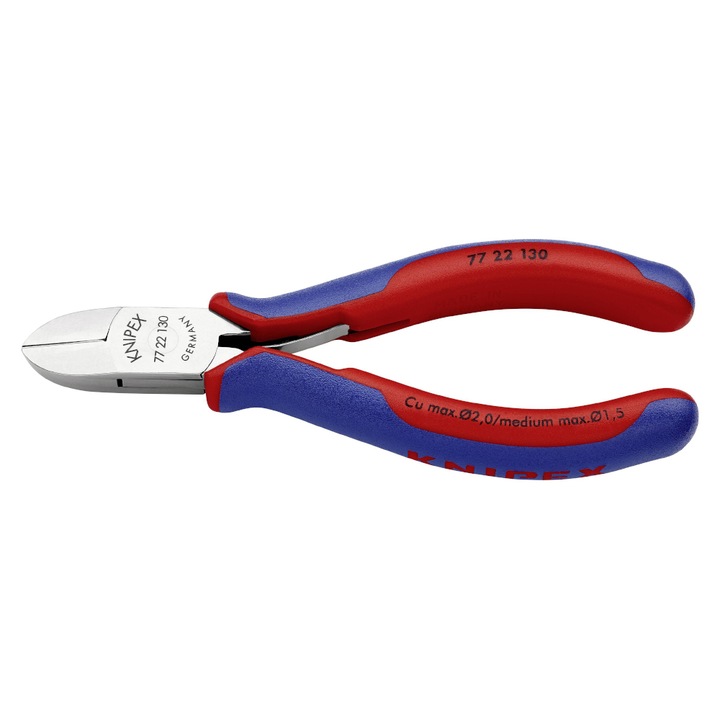 Knipex 77 22 130 Elektronikai oldalcsípőfogó 130 mm (77 22 130)