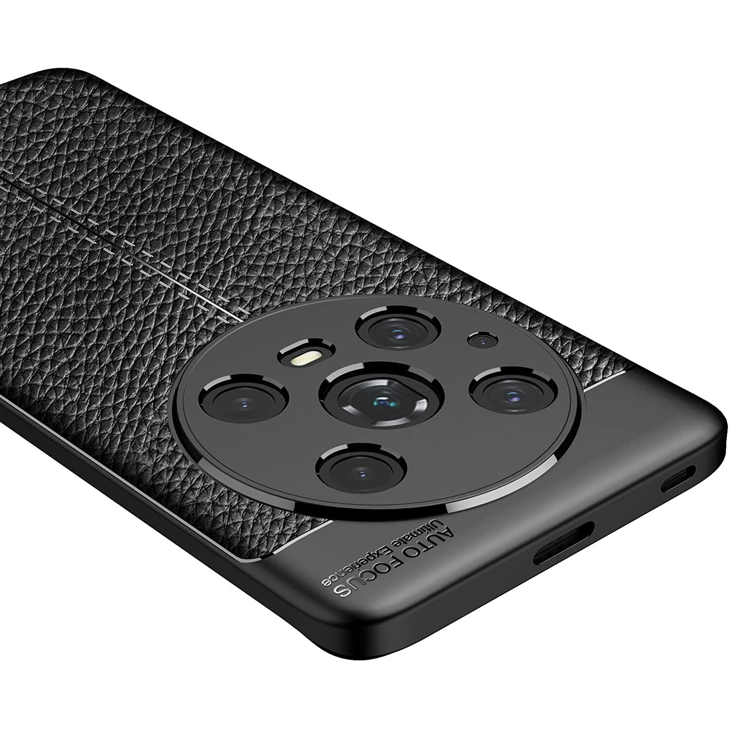 Husa pentru HONOR Magic4 Pro, Slim Antisoc, carcasa spate, Focus, Negru