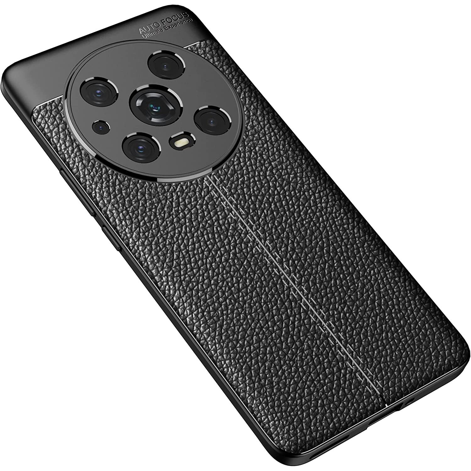 Husa pentru HONOR Magic4 Pro, Slim Antisoc, carcasa spate, Focus, Negru
