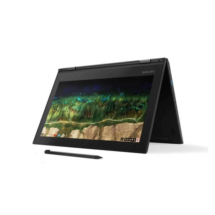 Лаптоп Lenovo 2-in-1Chromebook 500e, Intel N5100 up to 2.80 GHz (4 ядрен), 11.6" HD, 8GB, 64GB eMMC, Crome OS