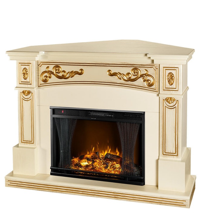 Semineu electric Marmaris de colt & Vintage, 1600 W