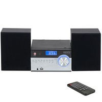 Mini Sistem Hi/Fi, Camry, Cr 1173, La Retea, Durabil, De Inalta Caliate, Utile, Functionale, Bluetooth, Usb, Rms 28W, 2 Difuzoare, 20 x 28 x 10 cm, Negru, Alb