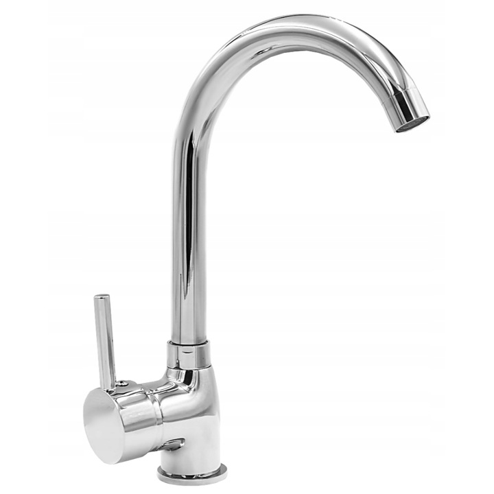 Forgó csaptelep, Gránit, Kerek forma, Sárgaréz, Ezüst