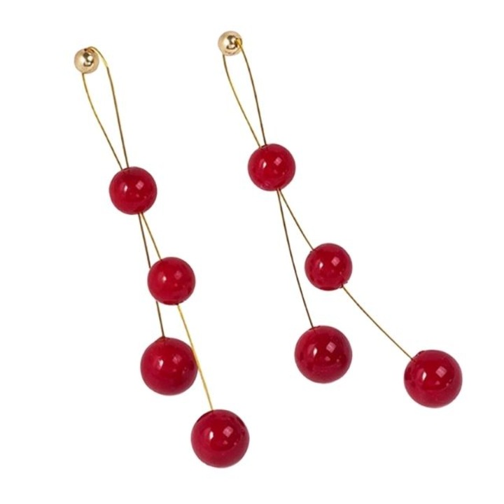 Cercei Red Ball, buline, rosu