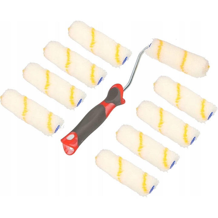 Set trafalet cu maner, Kotarbau, Cauciuc/Poliamida, 10 role, 115 x 37 mm, Multicolor