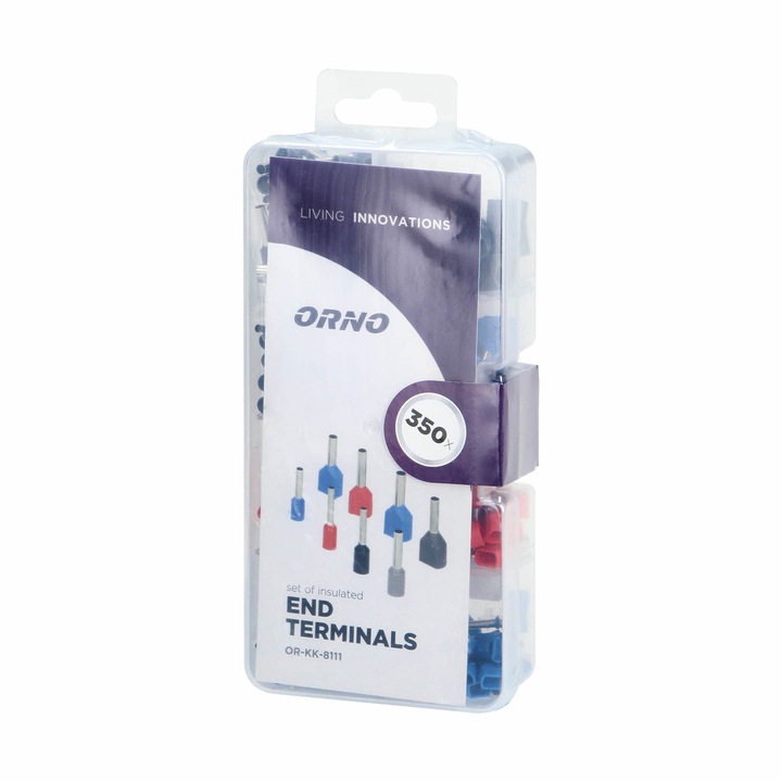 Set terminali cablu tip manson ORNO OR-KK-8111, 350 buc, cupru, multicolor
