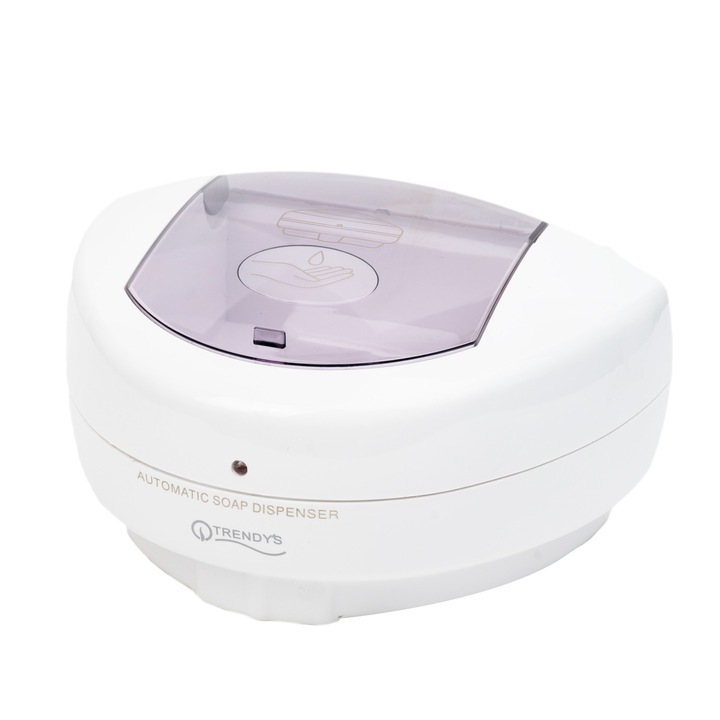 TRENDY'S Folyékony szappan adagoló, érzékelővel, 500 ml, fehér