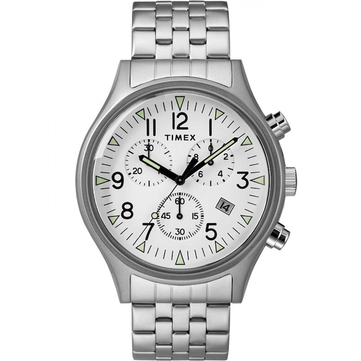Мъжки часовник Timex MK1 Chronograph Silver/White TW2R68900