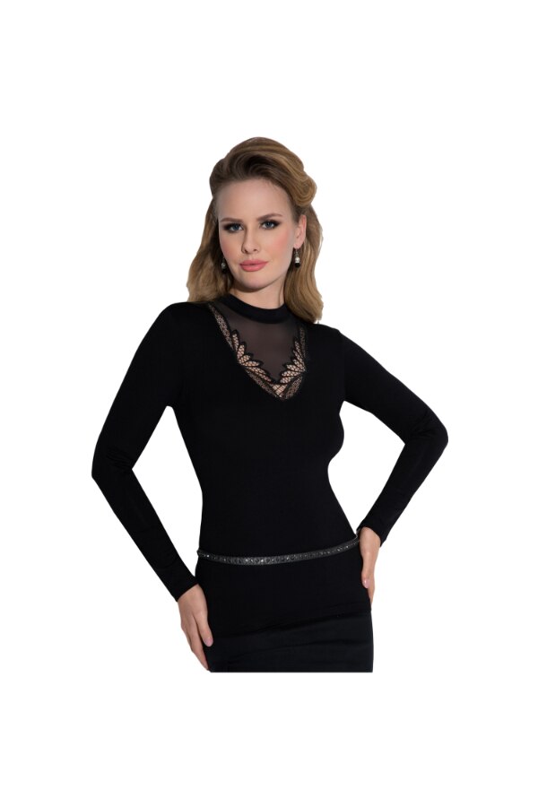 Bluza Dama Eldar W E Rot Bl Lisa Czar 0001 Lisa Viscoza Elastan Poliamida Negru S Intl 7919