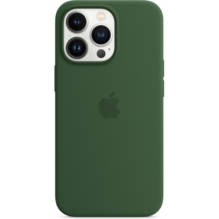 Husa de protectie Apple Silicone Case cu MagSafe, pentru iPhone 13Pro, Verde
