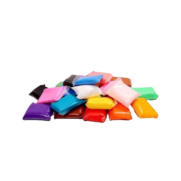 Комплект пластелин Dalimag, аксесоари, 12 цвята, семпъл модел