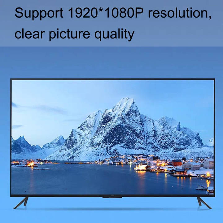 CeruleTree VGA-HDMI átalakító adapter, Full HD, fekete