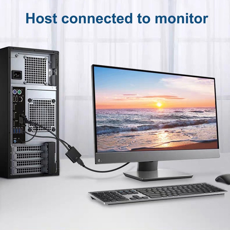 CeruleTree VGA-HDMI átalakító adapter, Full HD, fekete - eMAG.hu