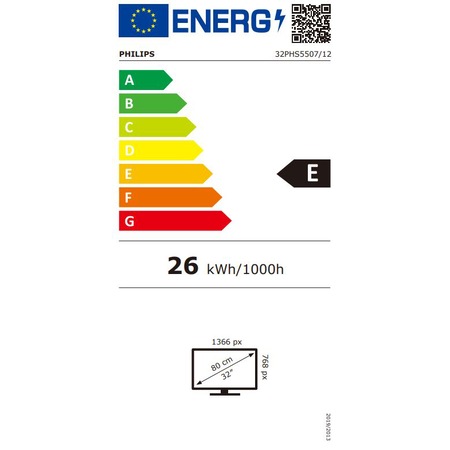 Televizor Philips 32PHS5507/12, 80 cm, HD, LED, Clasa E