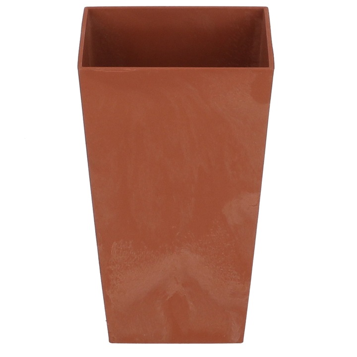 Ghiveci inalt Kotarbau, Plastic, 200 mm, Portocaliu