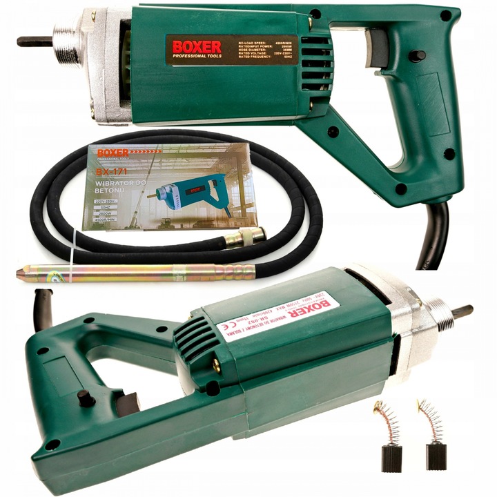 Vibrator de beton PM-WDB-1250M, lancie de 2 m, 1250 W, Powermat PM0907