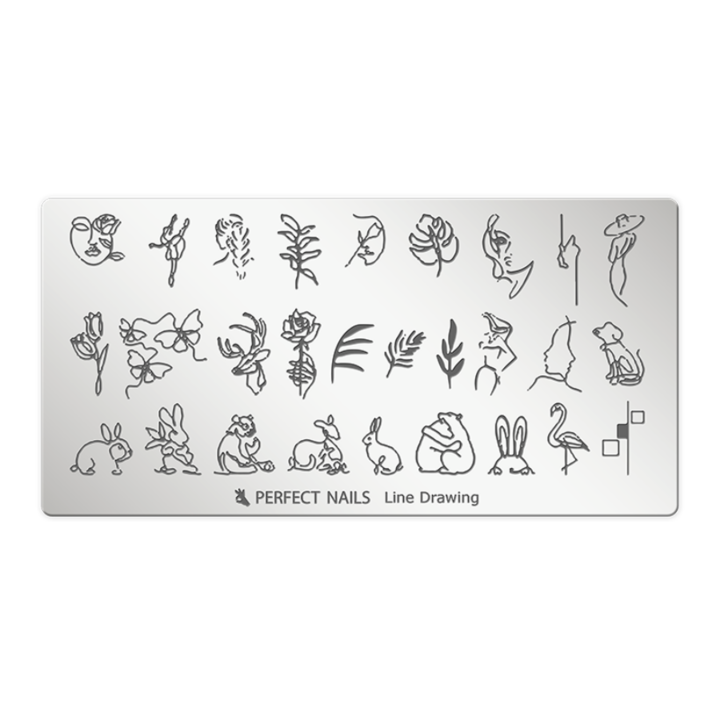 Шаблон за печат Perfect Nails Line Drawing