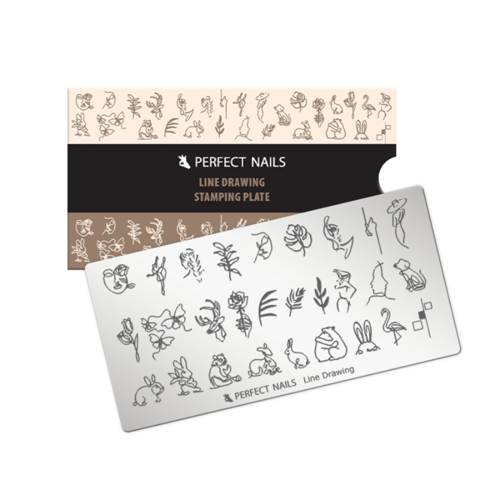Шаблон за печат Perfect Nails Line Drawing