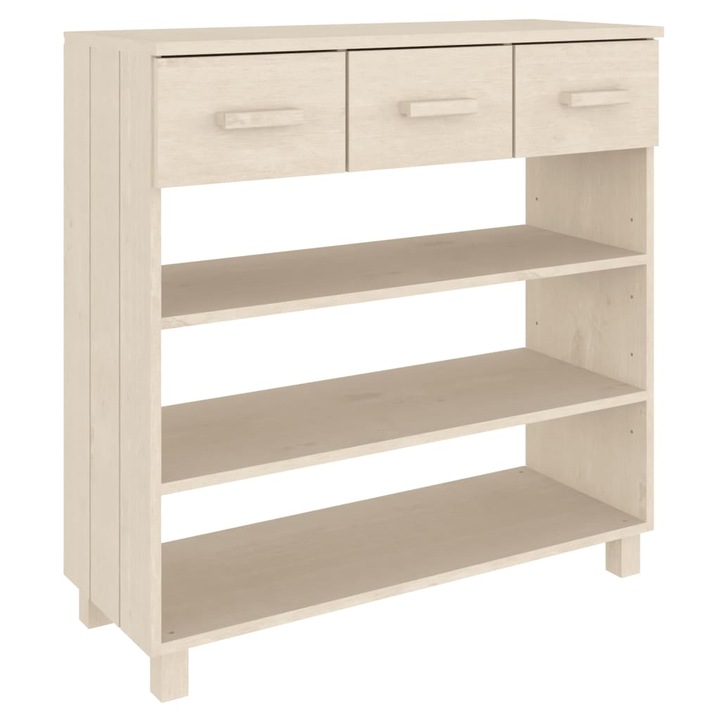 Конзолна маса HAMAR vidaXL, Меденокафява, 90x35x90 см, Борово дърво масив, 19.5 Kg
